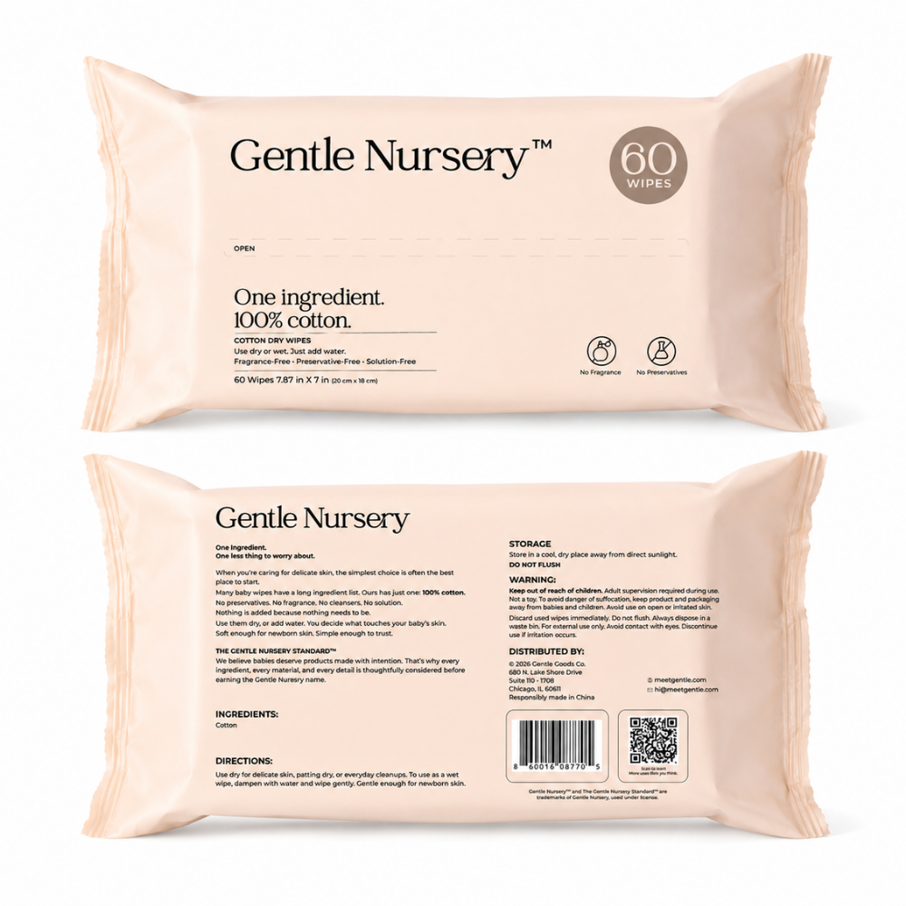 Dry Cotton Baby Wipes