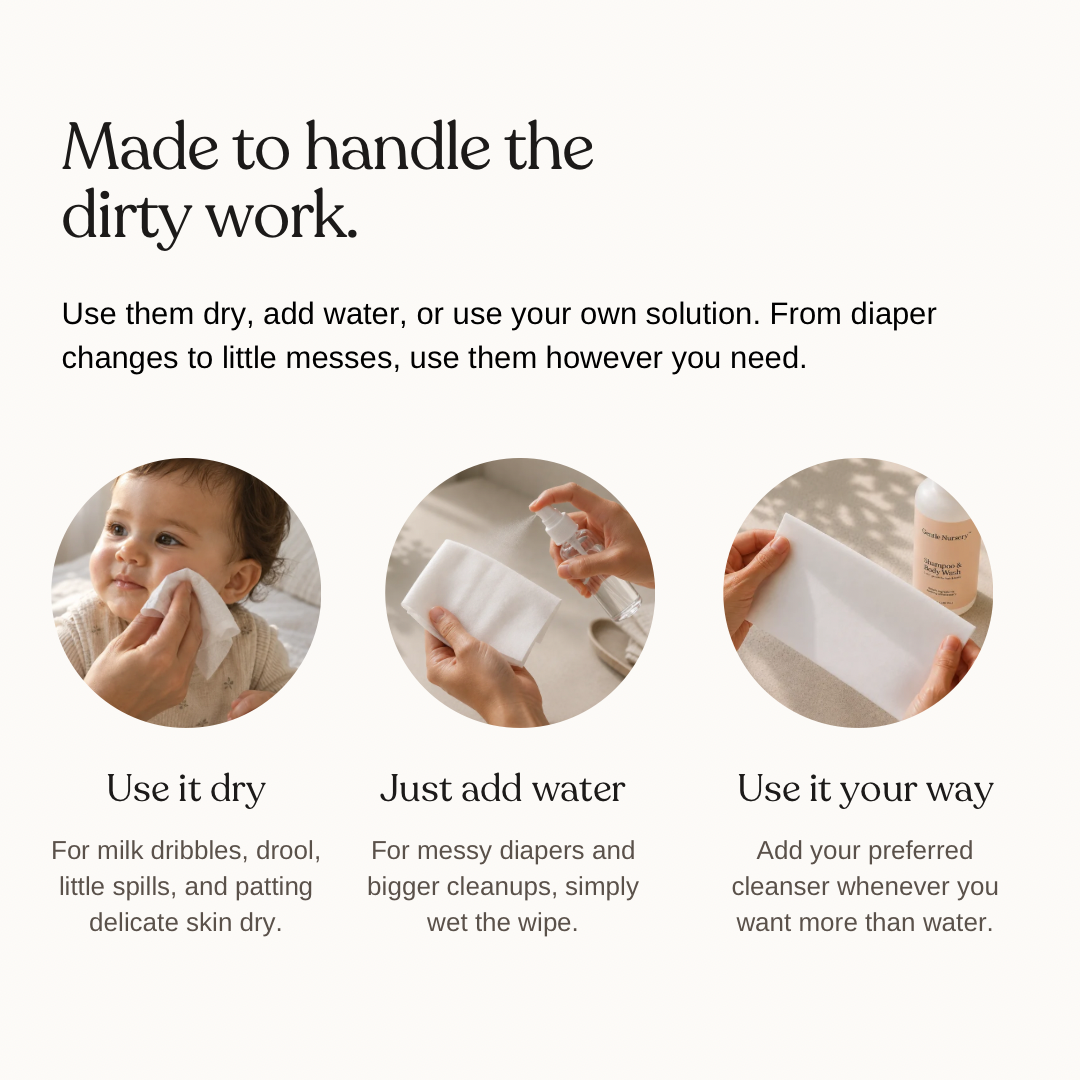 Dry Cotton Baby Wipes