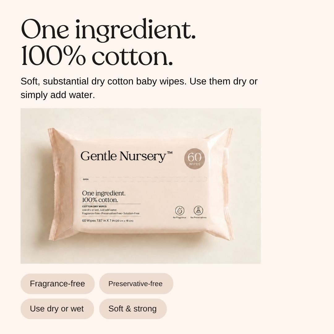 Dry Cotton Baby Wipes